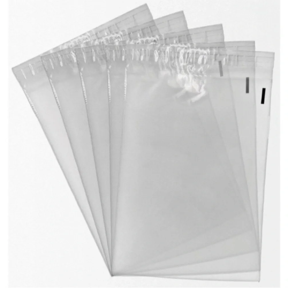 35 clear self seal clear poly bags size 7.5 x 10.5